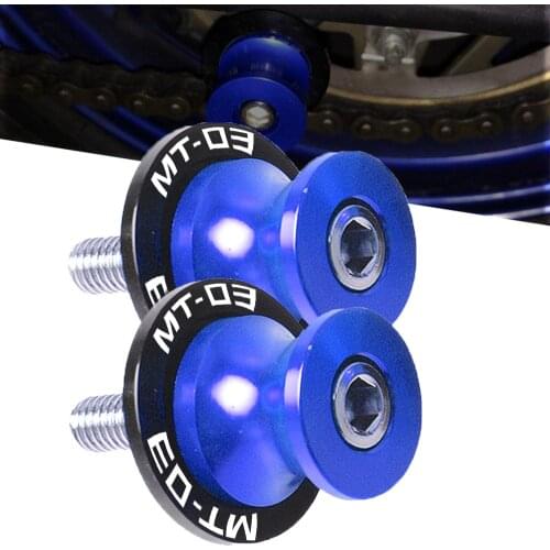 For Yamaha MT03 MT-03 MT 03 2015 2016 2017 2018 2019 2020 Motorcycle CNC Frame Stands Screws sliders Swingarm Spools Slider 6MM