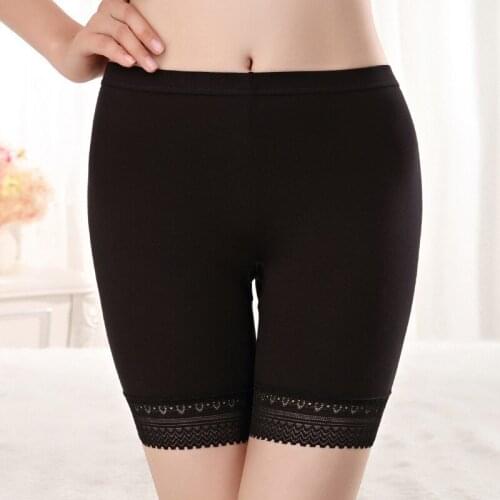 Women Safety Slip Shorts Under Skirt Seamless Cotton Boxer High Waist Boyshorts Anti-emptied Breathable Panty Yo Ga Short Pants