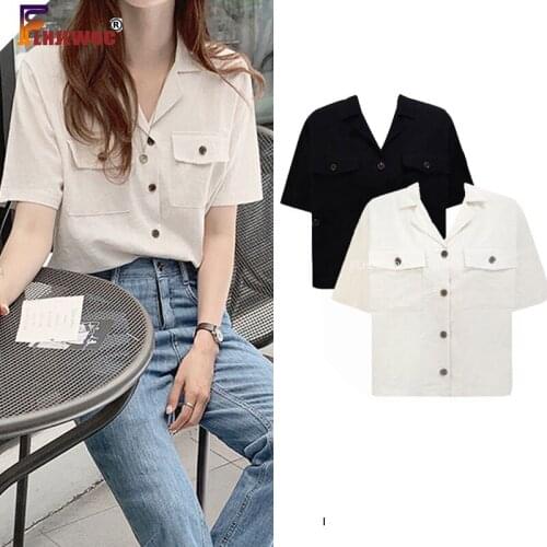 Женские льняные рубашки FLHJLWOC China At AliExpress