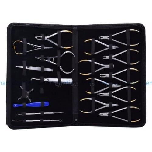 Good Quality 2018 New Dental Orthodontics Instruments Set Ring Retractable Bracket Locator Subalong Pliers