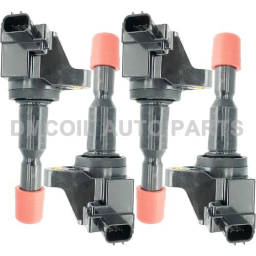 4 PCS IGNITION COIL FOR HONDA AIRWAVE FIT II JAZZ 1.3L 1.5L (2002-) 30520-PWC-003 30520-PWC-S01 30520-PWC-013 CM11-110 CM11110