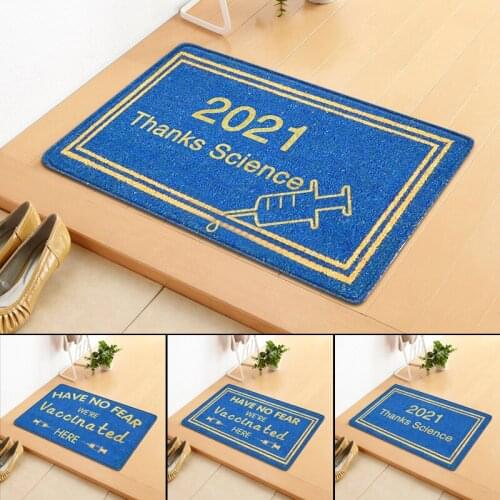 Creative Letter Printed Doormat Home Front Door Carpet Absorbent Non-Slip Blanket for Kitchen Bedroom Bathroom H88F