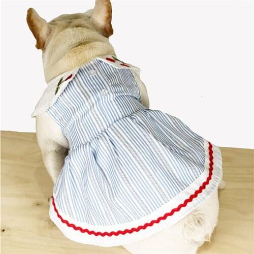 Summer Dog Dress Cat Clothes Poodle Pomeranian Bichon Schnauzer Pug Clothing Girl Dog Clothing Princess Costume Dropshipping