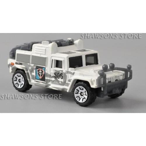 1:64 Diecast Car Model Toy Rubicon Hummer H1 Military SUV Off Road Vehicle Miniature Replica