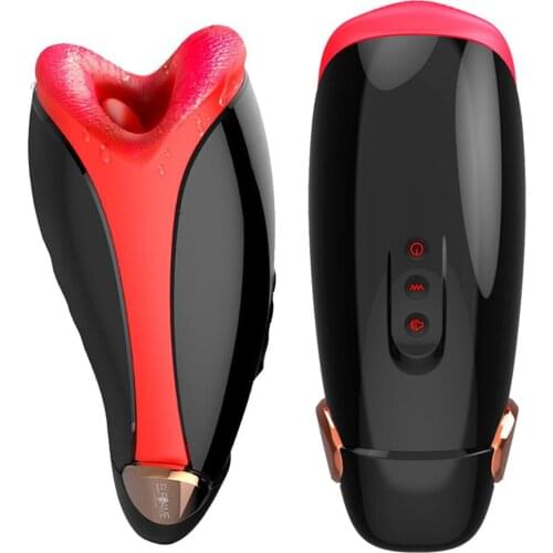 Male Masturbator Cup Vibrator for Men Silicone Automatic Heating Sucking Oral Sex Cup Adult Intimate Toys Blowjob Machine