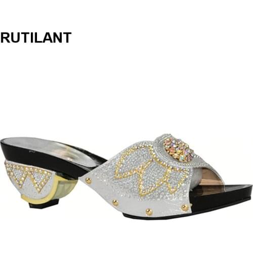 New Arrival Rhinestone Wedding Shoes for Women Womans High Heels Luxery Shoes Women Ladies Dress Shoes Slip on Women Shoe