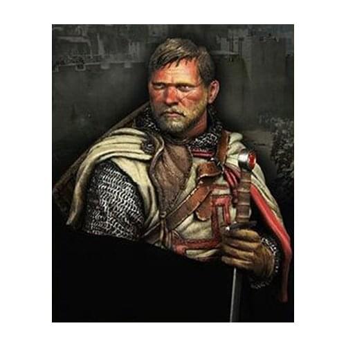 New Unassembled 1/10 Scale Hold the sword of the templar knights Resin Kit DIY Toys Unpainted kits