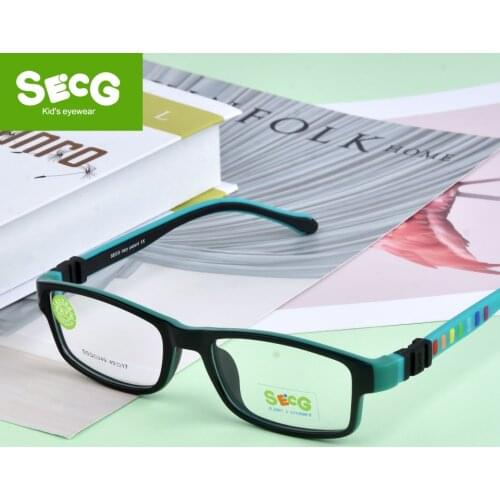SECG Ultra light Silicone TR90 Children Glasses Boy Girls Child Safety Eyewear Child Prescription Optical Frame Oculos de so