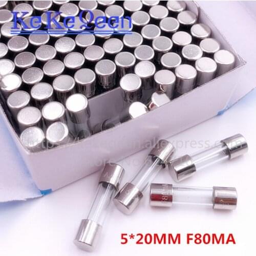 10pcs 5*20 Fast Blow glass fuse 30mA 32mA 40mA 50mA 63mA 80mA 160mA 400mA 630mA 250V 0.03A 0.032A 0.05A 0.04A 0.05A 0.063A 0.4A