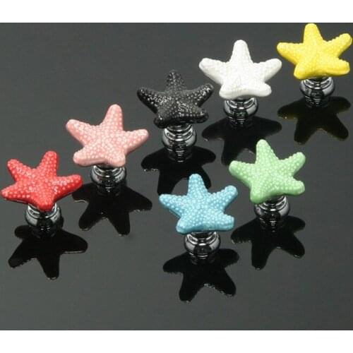 Multi-color Ceramics Knobs Furniture Drawer Wardrobe Handle Kitchen Cabinets Cupboard Dresser Childrens Room Pull Door Knobs