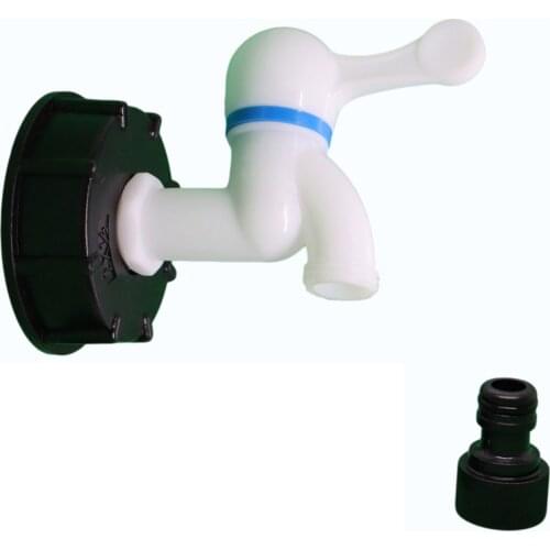 S60X6 To 1/2'' 3/4'' Thread IBC Tank Adapter Tap Valve Fitting Connector Replacement For Home Garden Connector Supplies