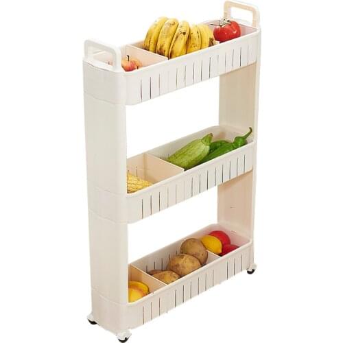 Bathroom bathroom quilted storage rack kitchen narrow cabinet refrigerator washing machine toilet slot shelf floor-standing