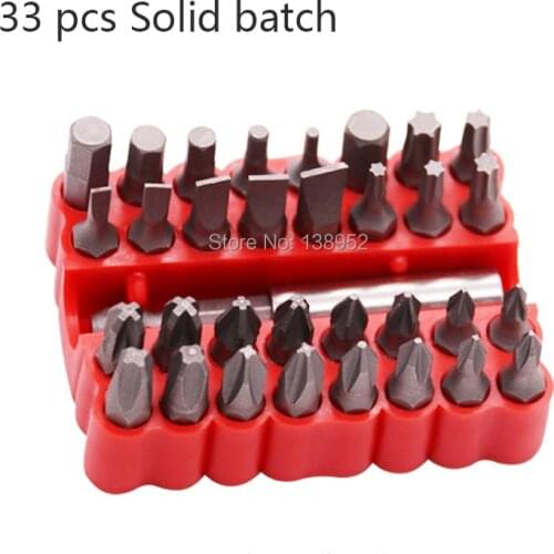 Security Bits 33pc Set Tamper Proof Torx Hex Tri Phillips Screwdriver Magnetic