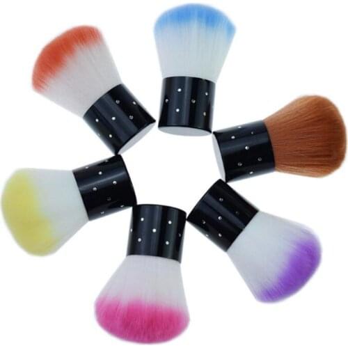 1 Pc Nair Brush Remove Dust Powder For Acrylic Nails Nail And Nail Art Dust Clean New Make Up Brush Tools Maquillage