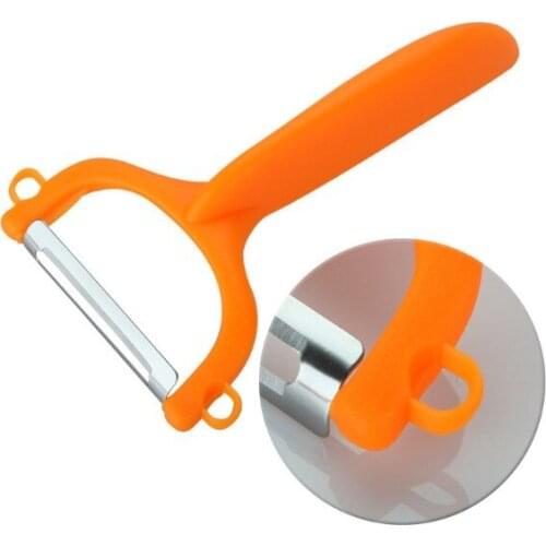 1PC Stainless Steel Ceramics Fruit Peeler Parer Cutter Gadget Vegetable Fruit turnip Slicer Cutter Carrot Kitchen Tools KX 193