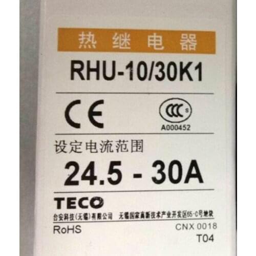 1PC New For TECO RHU-10/30K1 24.5-30A Thermal Overload Relay free shipping