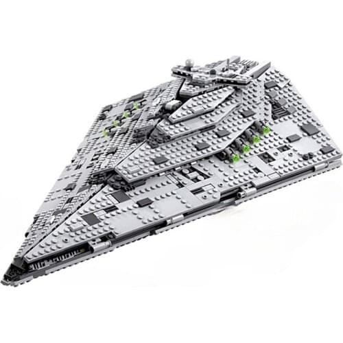 10901 First Order Star Destroyer Costruzion Model Building Blocks with Figures Compatible with 75190 Star DIY Bricks Toys