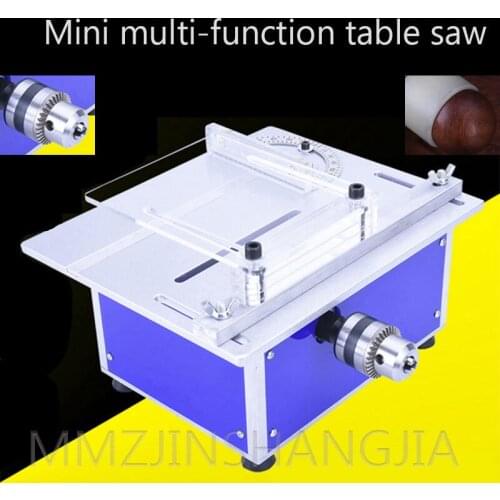 12V-24V Multifunctional Mini Table Saw Electric Saw Mini Polishing Table Saw 100W High Power Cutting Tool