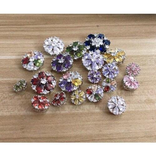 2019 crytal zircon diamond button for luxurious cashmere coat,sweater cloth , skirt, dress 5 pieces a lot