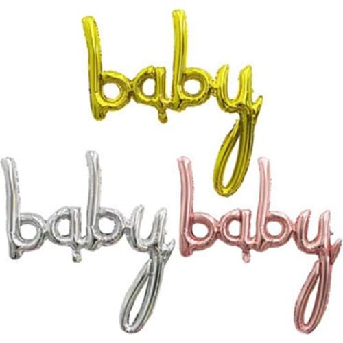 99*54cm New BABY Conjoined English Alphabet Aluminum Foil Balloon Birthday Party Decoration Balloon