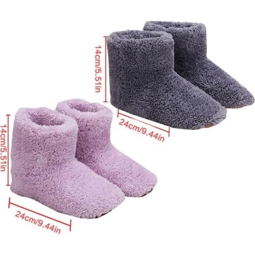 Winter Washable USB Electric Foot Warmer Shoes With 1PCS 1.5m 2.0 Interface Cable