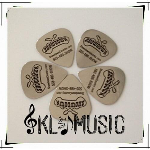 Clean surface and smooth edge stainless steel guitar picks,0.3mm customized metal picks