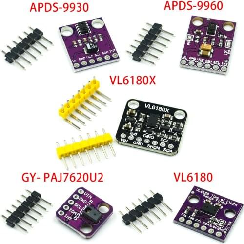 Gesture recognition sensor PAJ7620U2 9 gesture recognition APDS-9930 APDS-9960 VL6180 VL6180X Range Finder Optical Ranging