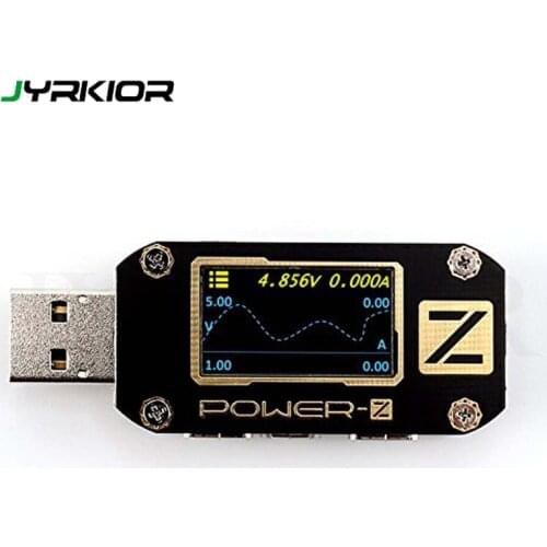 Jyrkior ChargerLAB POWER-Z USB PD Tester Voltage Current Ripple Double Type-C Meter KM001