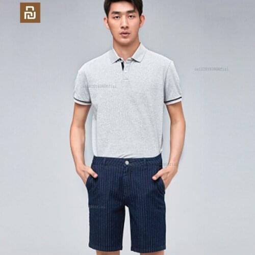 Xiaomi denim shorts mens breathable lightweight casual shorts mens summer all-match five-point pants youpin mens shorts