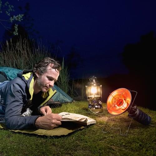 1000W Outdoor Camping Piezo Ignition Gas Heater Portable Warmer Heating Stove Furnace Winter Warm Burner for Long Gas Tank 캠핑용품