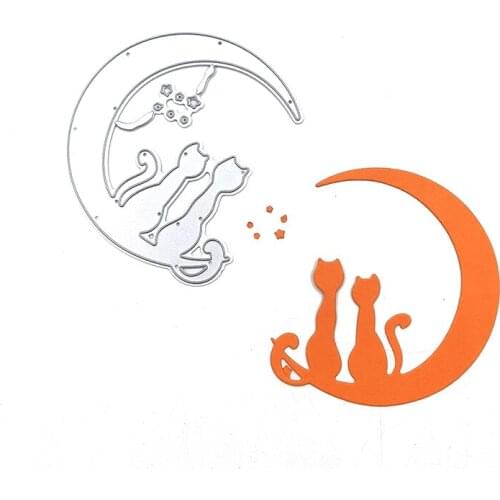 Julyarts Fox Moon Die Cutting Dies Scrapbooking Soldes Mold Decoration Scrapbook Paper Craft Knife Mould Blade Punch Stencils