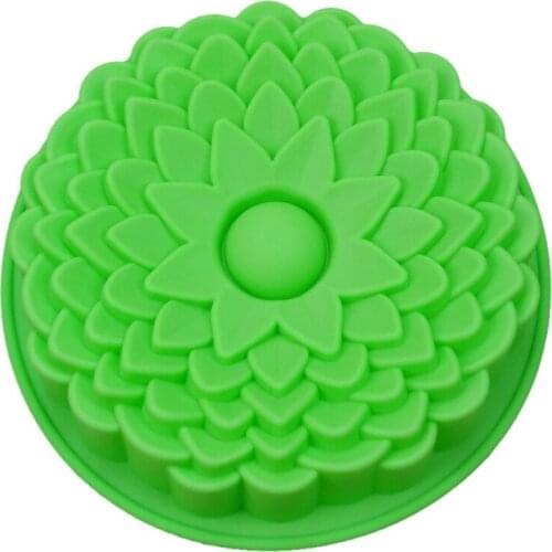 Justdolife New Silicone Cake Molds Flower Crown Shape Baking Mold Kitchen Tool 3D Bread Pastry Mold DIY Pizza Pan
