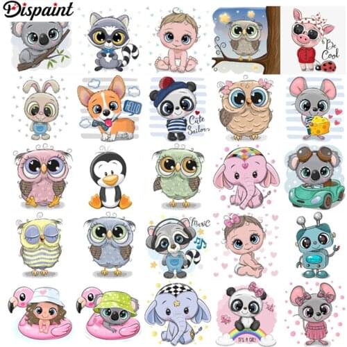 Dispaint Rhinestone Painting Crystal Decor Diy Diamond Painting "cartoon animals" 3D Cross Stitch Pattern Diamond Embroidery