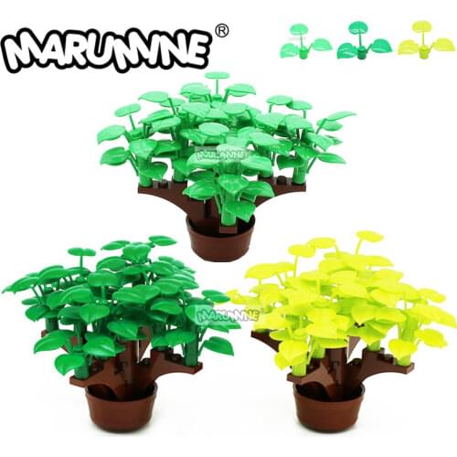 MARUMINE Plant Tree Grass Flower animal City Accessories Building Blocks Garden DIY Compatible Toys MOC Model Building Blocks