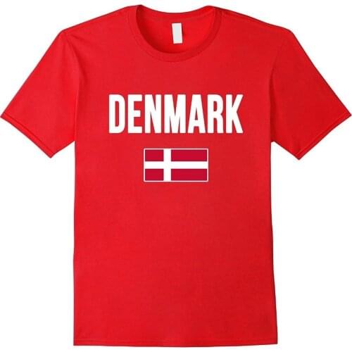 New Summer Printed Unisex Fashion T Shirt Denmark T-Shirt Danish Flag Men Cool Tee Shirtlogo T Shirts