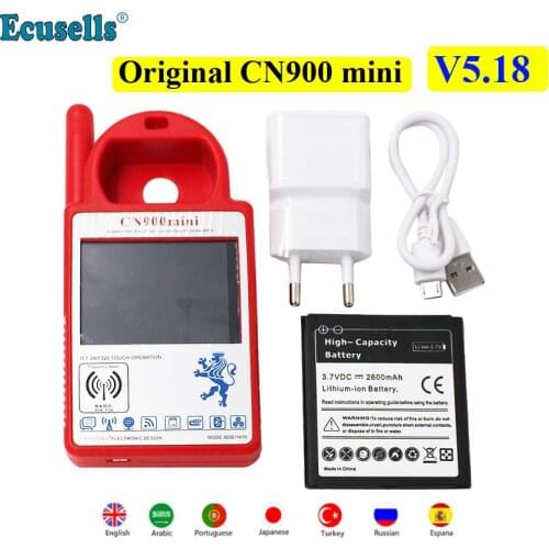 Newest version V5.18 CN900 Mini Transponder hand-held Key Programmer Support Multi-Language for 4C 46 4D 48 G Chips CN900MINI