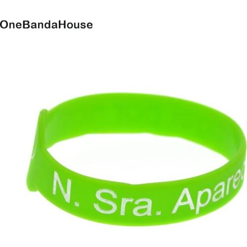OBH 1PC N. Sra. Aparecida Rogai Per Nos Silicone Bracelet for Religion Faith Watch Shape