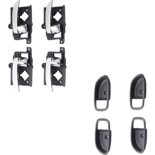 OKC CHROME INTERIOR DOOR HANDLE WITH CASE FOR HYUNDAI ELANTRA 2007-2010 2007 2008 2009 2010 82610-2H000 82620-2H000