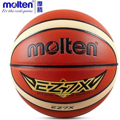 Original Molten Basketball Ball EZ7X/EZ6X/EZ5X Brand High Quality Genuine Molten PU Material Official Size7/Size 6/5 Basketball