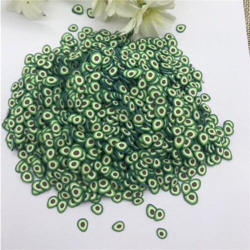 20g 5mm Avocado for Resin DIY Supplies Nails Art Polymer Clear Clay accessories DIY Sequins scrapbook shakes Paper Craft