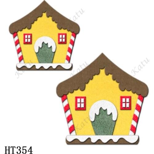 Christmas House Cutting dies - New Die Cutting And Wooden Mold,HT354 Suitable For Common Die Cutting Machines On The Market