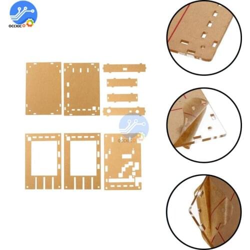 Clear Acrylic Case Box Shell for 2.4" TFT Digital Oscilloscope Kit DIY case Newest
