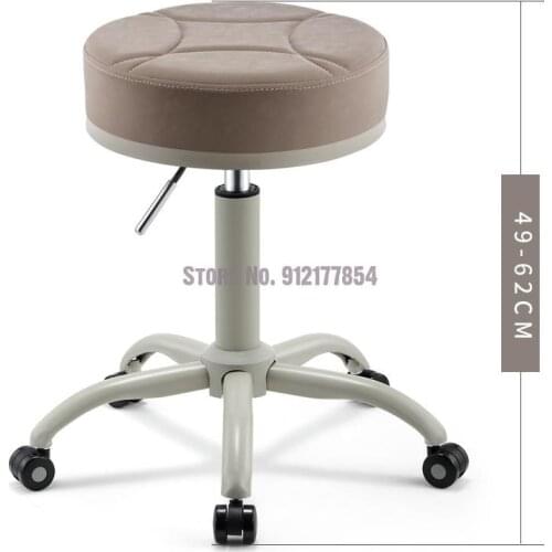 Beauty Stool Beauty Salon Dedicated Rotating Pulley Lifting Round Hairdressing Manicure Barber Shop Chair Work Stool