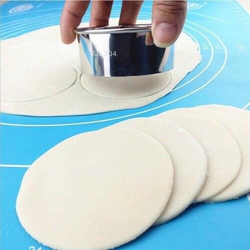 1PC Large Stainless Steel Round Dumplings Wrappers Molds Set Cutter Maker Tools Round Cookie Pastry Wrapper Dough Cutting Tool