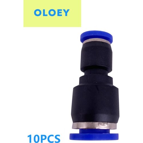 10PCS PG Pneumatic fittings 6-4 8-6 10-8 12-10 8-4 10-6 plastic straight Gas fittings one-touch tube in straight-fitting