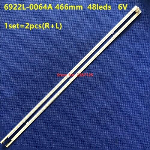 2pcs LED Backlight Strip for Sony KDL-42W8052A KDL-42W800A KDL-42W807A KDL-42W805A 6922L-0064A NLAC30218L NLAC30218R NLAC30223L