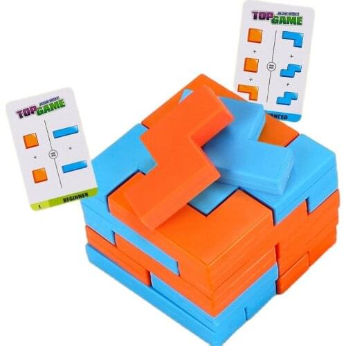 40 Challenges Puzzle Thinking Space Shape bricks Memory Match Intelligence Board Game Educational Toys for Children