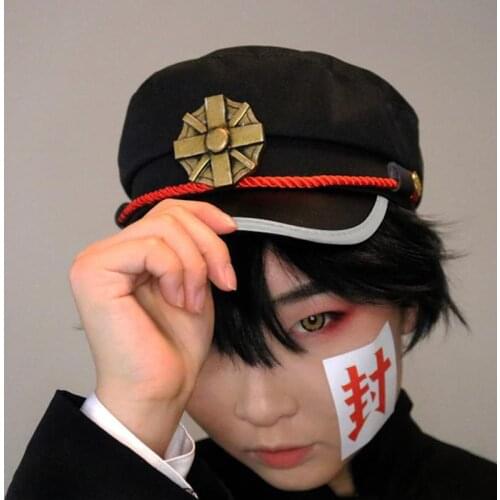 Anime Toilet-Bound Hanako-kun Yugi Amane Cosplay Hat Toilet bound Navy Style Hanako kun Cap Costume Props