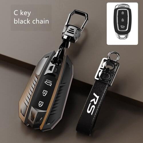 Car Key Case For Hyundai KONA KAUAI Solaris i20 i30 HB20 IX25 IX35 IX45 TUCSON Avante Smart FOB Key Cover Holder Shell