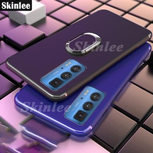 Skinlee Case For Moto Edge 20 Pro Full Protection Soft Silicone Matte With Ring Cover For Motorola Edge 20 Lite Shockproof Case